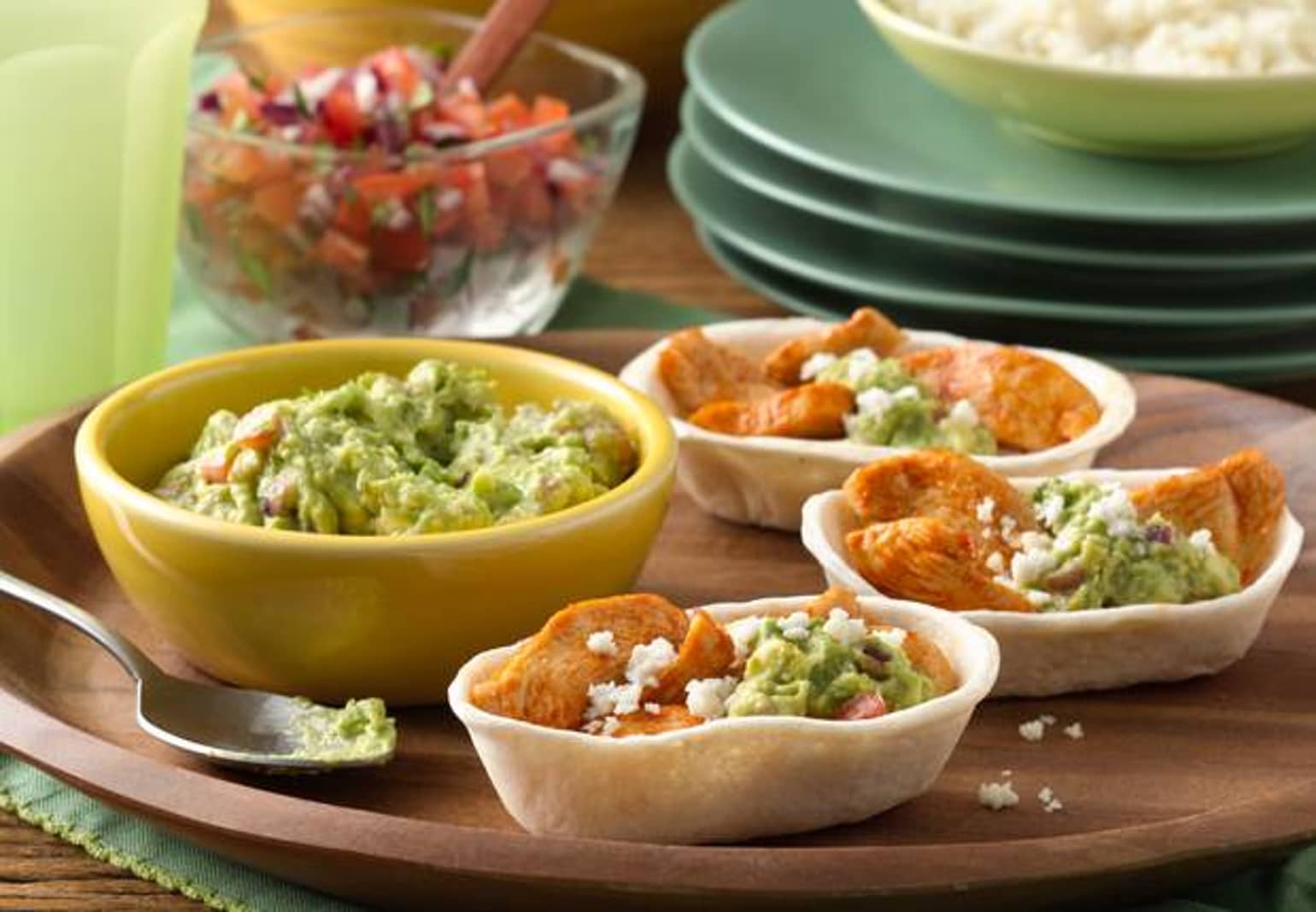 Mini Chicken and Guacamole Ten Minute Taco Bowls™